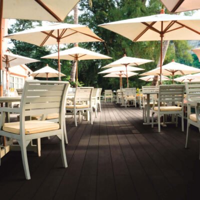 Vlonderplank Composiet Black effen